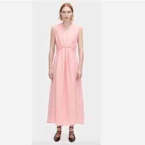 Rachel Comey Ventosa light pink midi maxi dress 6 linen blend sleeveless